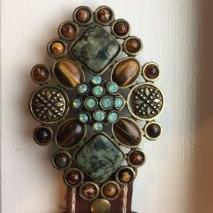 Women’s Leatherock Chunky Stone Belt